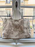 Cabas Tote Bag - Jouy de Fruits | Mocha & Cream